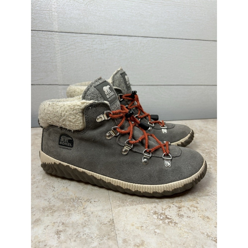 Sorel Boots‎ Womens Size 6 Gray Out N About Plus Conquest Waterproof Winter